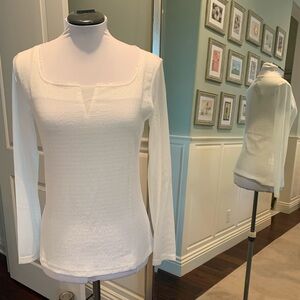 Allegra K White Fitted Blouse